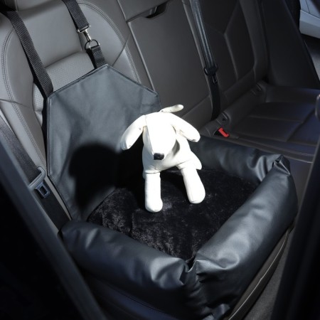 Autonomous Office for animals, eco -leather, black-1