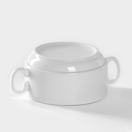 Porcelain cup for the broth "Cosiness", 300 ml, D = 10.6 cm, white-3
