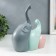 Souvenir Ceramics "Family Elephants" pastel matte set 3 pcs h = 7 cm 15.5 cm 23.5 cm