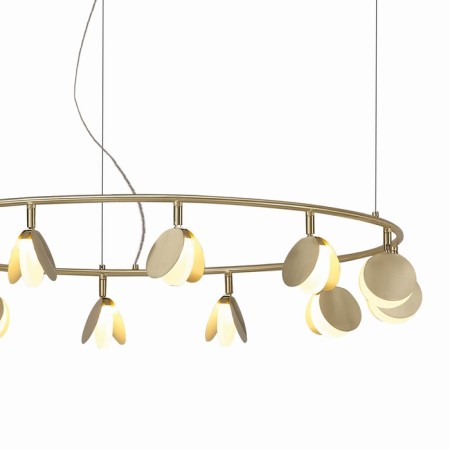 Suspended chandelier Mantra Shell, Led, 6360lm, 3000k, 300 mm, gold color-5