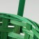 Wicker basket, D19 x 9.5 x 32 cm, green, bamboo