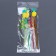 Pineapple cocktail tubes, set, 4 pcs., Mix color