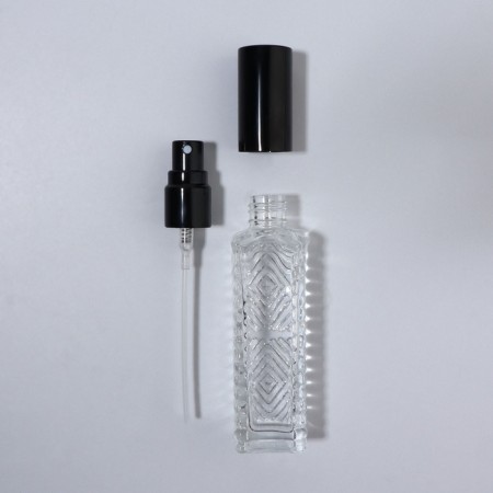 The perfume bottle "Transparent pattern", with a spray, 15 ml, black color-10
