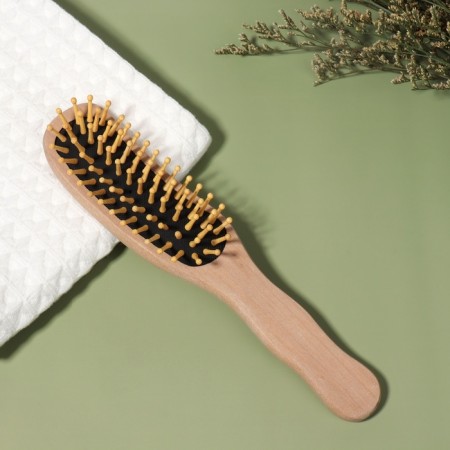 The comb is massage, wooden, 5 × 22 cm, color "Light wood"-1