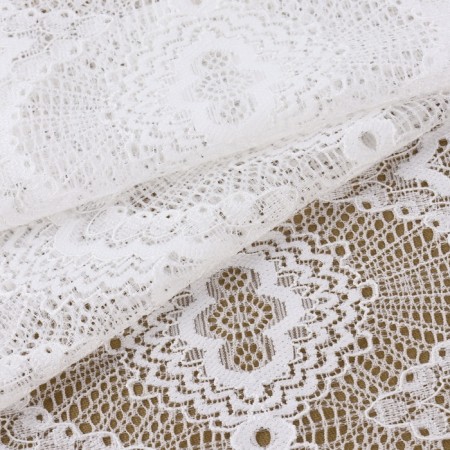 Lace elastic fabric, 240 mm × 2.7 ± 0.5 m, white color-1