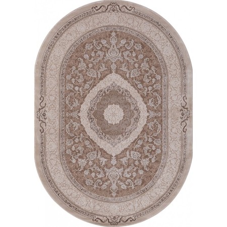 Oval Karmen Hali Armina, size 160x230 cm, color Brown/Brown