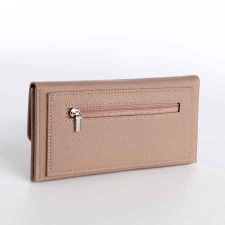Women's wallet on magnet, pink color-1