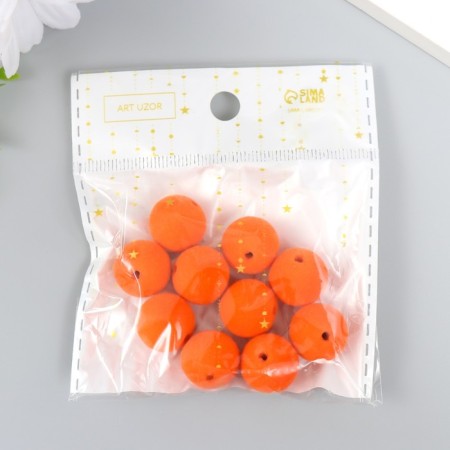 Beads for creativity velvet spraying "orange peel" set 10 pcs d = 1.4 cm-3