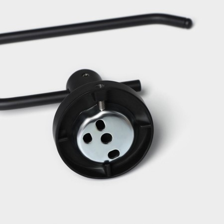 Stölz Loft toilet paper holder, BASIC series, black color-3