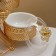 Gavana dessert stand, 35 × 35 × 53, 6 sections, Golden metal color