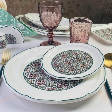 A set of plates Lenardi "Daria", d = 18 cm, 6 pcs-1