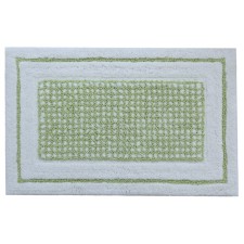 Коврик для ванной Arya Home Kent, размер 60x100 см, цвет зелёный, белый