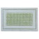 Arya Home Kent bathroom mat, size 60x100 cm, green color, white