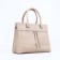 Luggage bag on lightning, 2 outer pockets, beige color