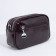 Cross-Bodi bag with zipper, burgundy color