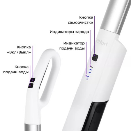 Elepensor KitFort KT-5174, wireless, 40 watts, 420/150 ml, white-hourly-1