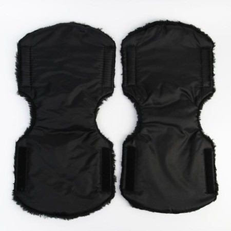Mittens-Mufts on the handle of the stroller, 2 pcs., Black color-4