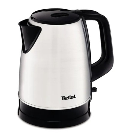 Electric kettle Tefal Ki150d30, metal, 1.7 l, 2400 watts, silver-black