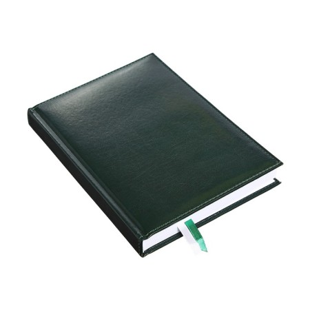 Diary Leduced A5 160 sheets attomex.visa, solid cover of artificial leather with foam rubber, block 70 g/m2, green-1