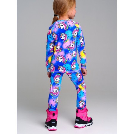 Thermal complex for girls: trousers, sweatshirt, height 122 cm-4