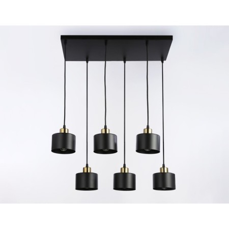 Lamp in the style of Ambrella Light, Traditional, TR8126, 6HE27, black color, brass-2