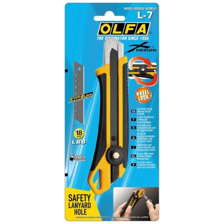 Universal knife OLFA OL-L-7, plastic case, 18 mm-4