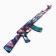 Children's souvenir, wooden automatic "Anime-Neon", 42.5 cm