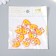 Decor for creativity "Number 6 with an animal" set 10 pcs 1.9x2.1 cm