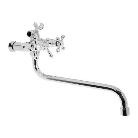 Olympus bathtub "Olympus" CS7601, two -wound, spout length 30 cm, chrome