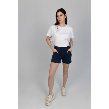Women's shorts, size 48, blue color-2