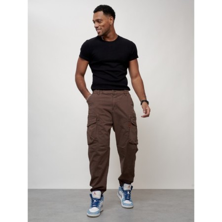 Cargo jeans men, size 44-46, brown color-9
