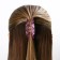 Hair crab, hairpins "stylish", bright pink, 7 x 3 x 3.5 cm