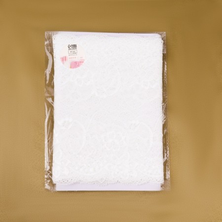 Lace elastic fabric, 180 mm × 2.7 ± 0.5 m, white color-3