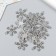 Decor for creativity Metal "Snowflake needle" set 15 pcs silver 2x2.5 cm