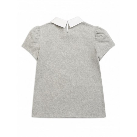 T-shirt for girls, height 116 cm, light gray color-4