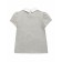 T-shirt for girls, height 116 cm, light gray color