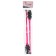 Bulas for rhythmic gymnastics inserted Grace Dance, 46 cm, pink/black color