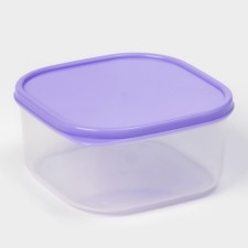 Container square shares, food, 700 ml, color color lilac