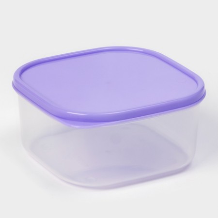 Container square shares, food, 700 ml, color color lilac