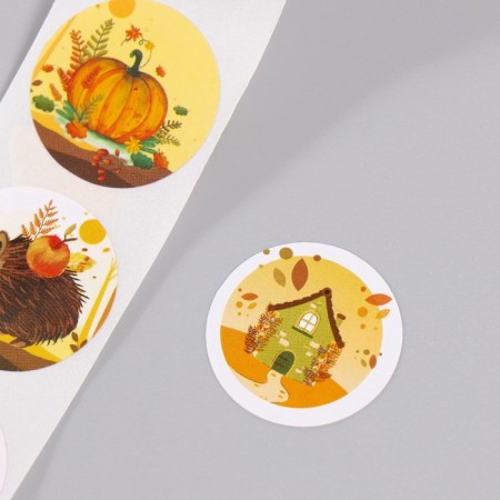 Stick Paper "Beautiful Autumn" d = 2.5 cm 252 pcs in roll-2