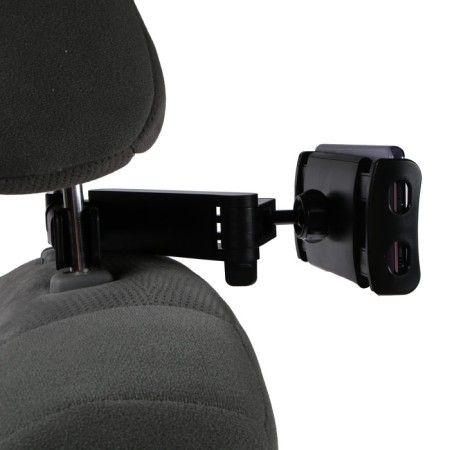 Holder for a phone or tablet for a car headrest, telescopic, 11-21 cm., Black-3