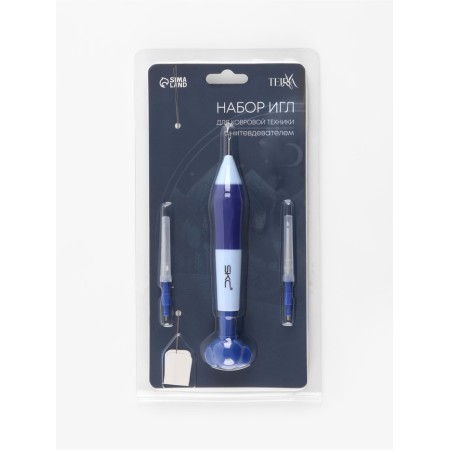 The needle for a carpet for the carpet technique D1.3/1.6/2.2mm SKC with a nits-m blister Blue/blue TR-13