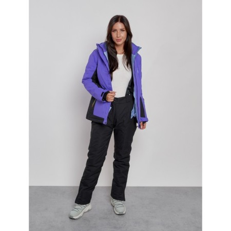 Ski jacket female, size 42, dark purple color-7