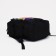 Young backpack from textiles on lightning, 3 pockets, black color