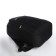Young backpack from textiles on lightning, 4 pockets, black color