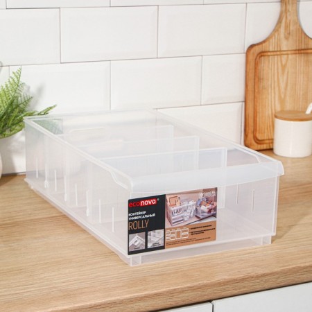 Storage container without a cover of Rolly, 11.5 l, 24.2 × 45 × 12.9 cm, transparent-11