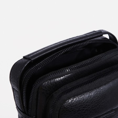 Male bag, black color-5
