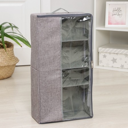 Shoe storage box "Ron", 58 × 30 × 15 cm, gray color-9