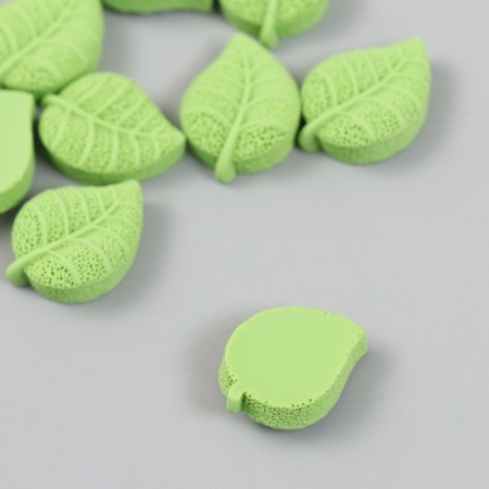 Decor for creativity plastic "Leaf-Gubka" 1.7x2.2 cm-1