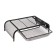 Calligrata laptop stand, with compartments, mesh, metal, black